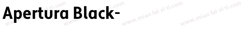 Apertura Black字体转换